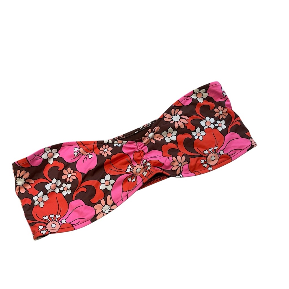 NWT, Frankie’s  BIKINIS Jeanette Strapless Top/Tia Bikini Bottom Tropics Sz Lg - Picture 7 of 14